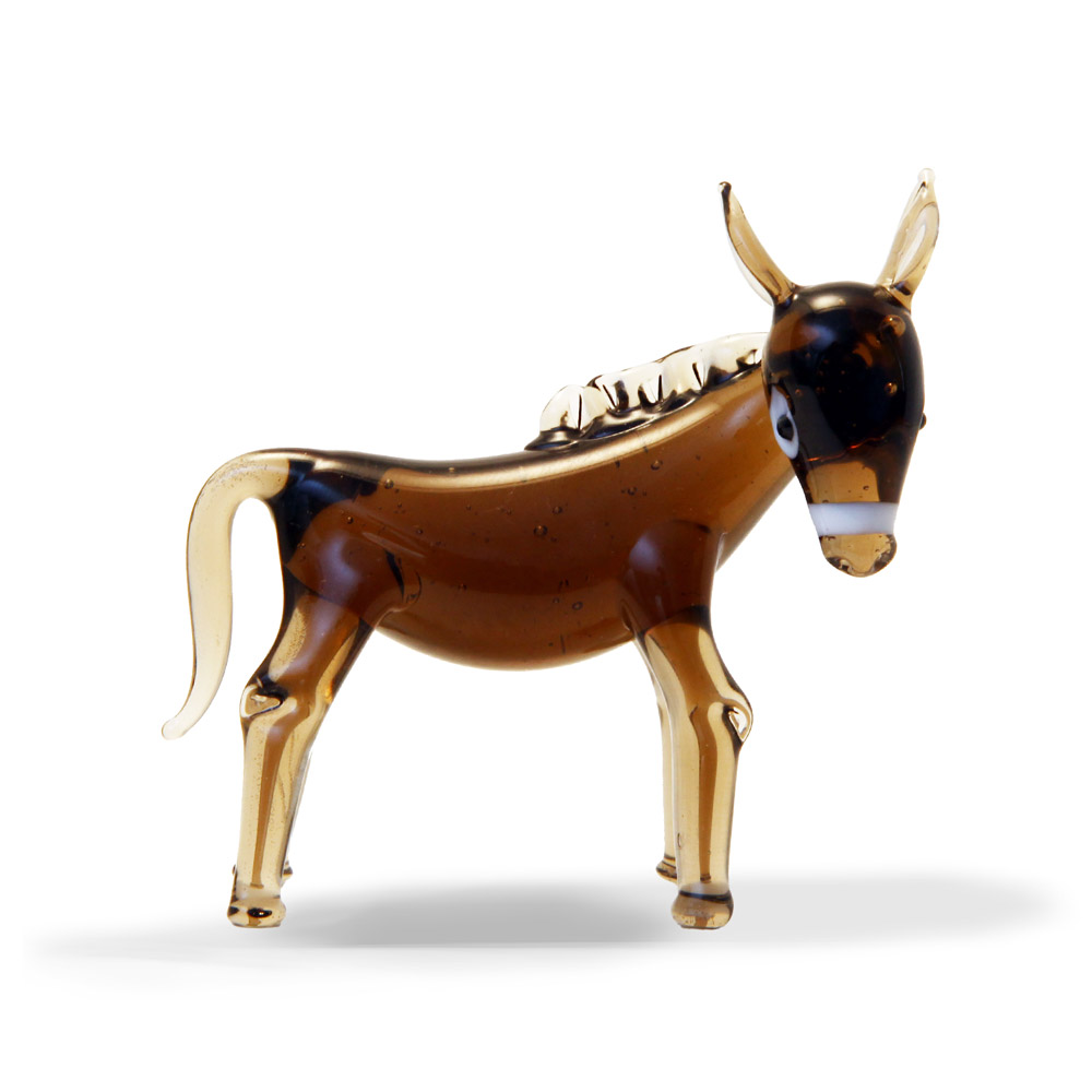 Large Glass Donkey