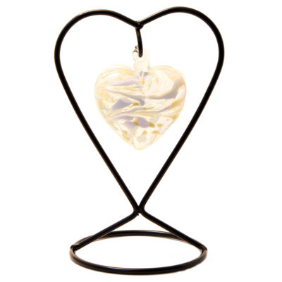 The April Birthstone Glass Heart