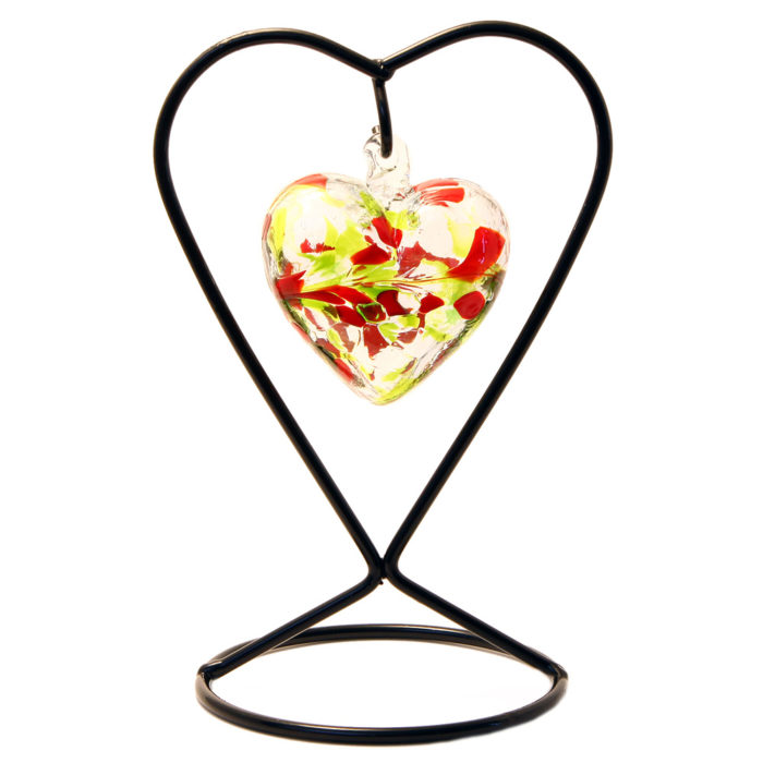 The August Birthstone Glass Heart