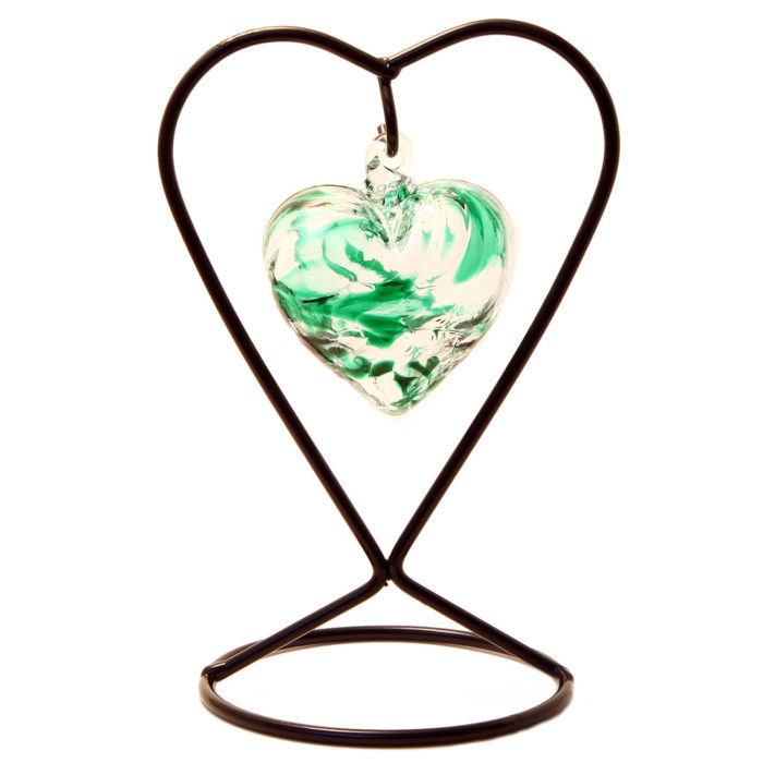 The May Birthstone Glass Heart