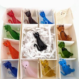 Set of 13 York Lucky Cats for Christmas Tree