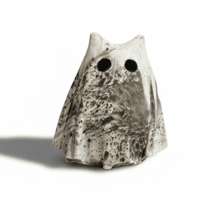 White & Black Frightening Feline