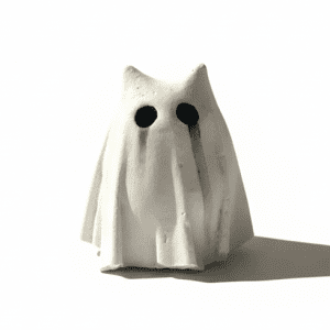 White Frightening Feline