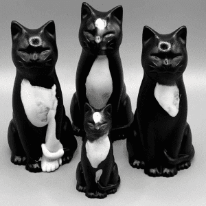 Purrsonalised Black & White Speckled Cat / Kitten