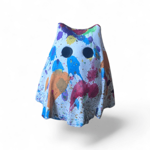 Rainbow Splatter Frightening Feline