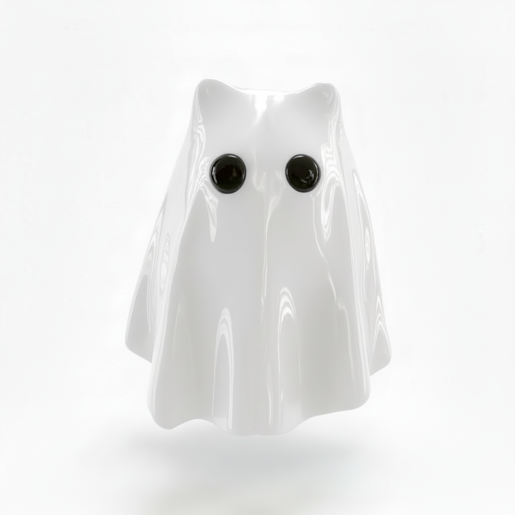 White Lucky Ghost Cat